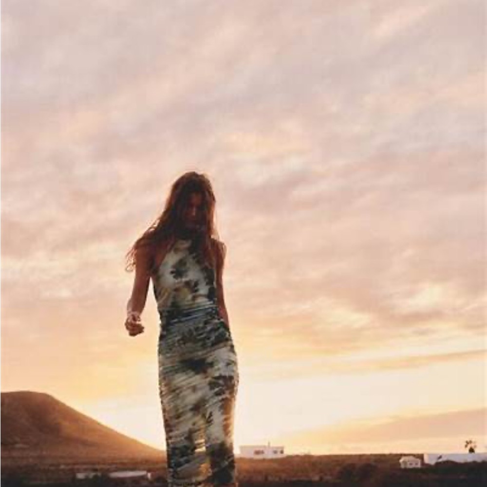 PRINTED TULLE DRESS / ZARA